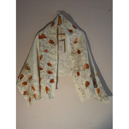 Chal Ecoprint de Lana Merino