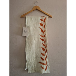 Chalina Ecoprint de Fieltro de Lana Merino