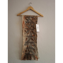 Chalina Ecoprint de Fieltro de Lana Merino