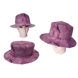 Sombrero de lana teñido con tintes naturales