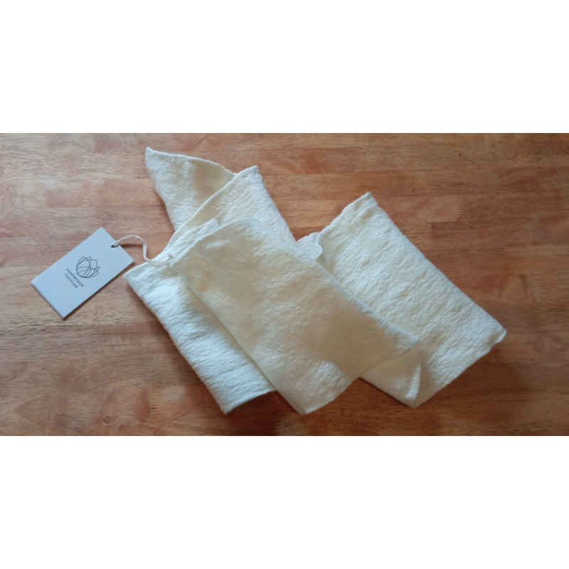 Chalina Neutra de Fieltro de Lana Merino