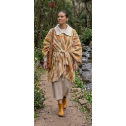 Blusa Río Abajo de Fieltro de Lana Merino y Seda Natural
