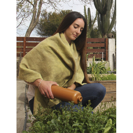 Chal Tintes Naturales de Fieltro de Lana Merino