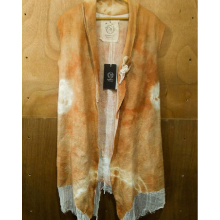 Chaleco Tintes Naturales de Fieltro de Lana Merino