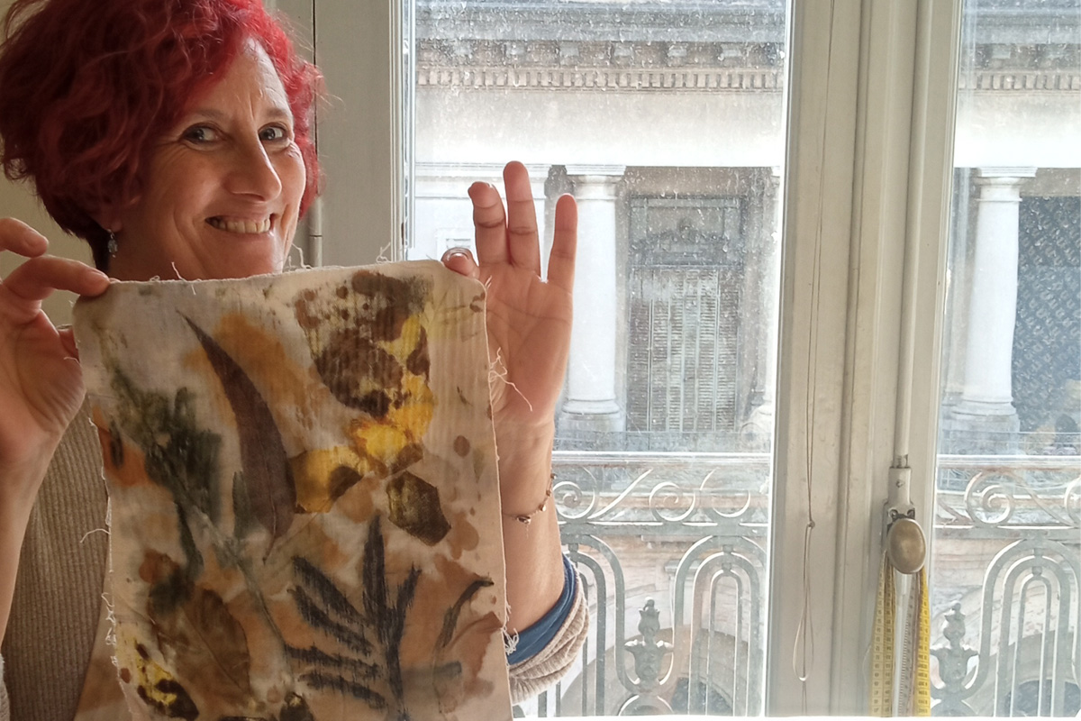Andrea, Taller anual de Ecoprint