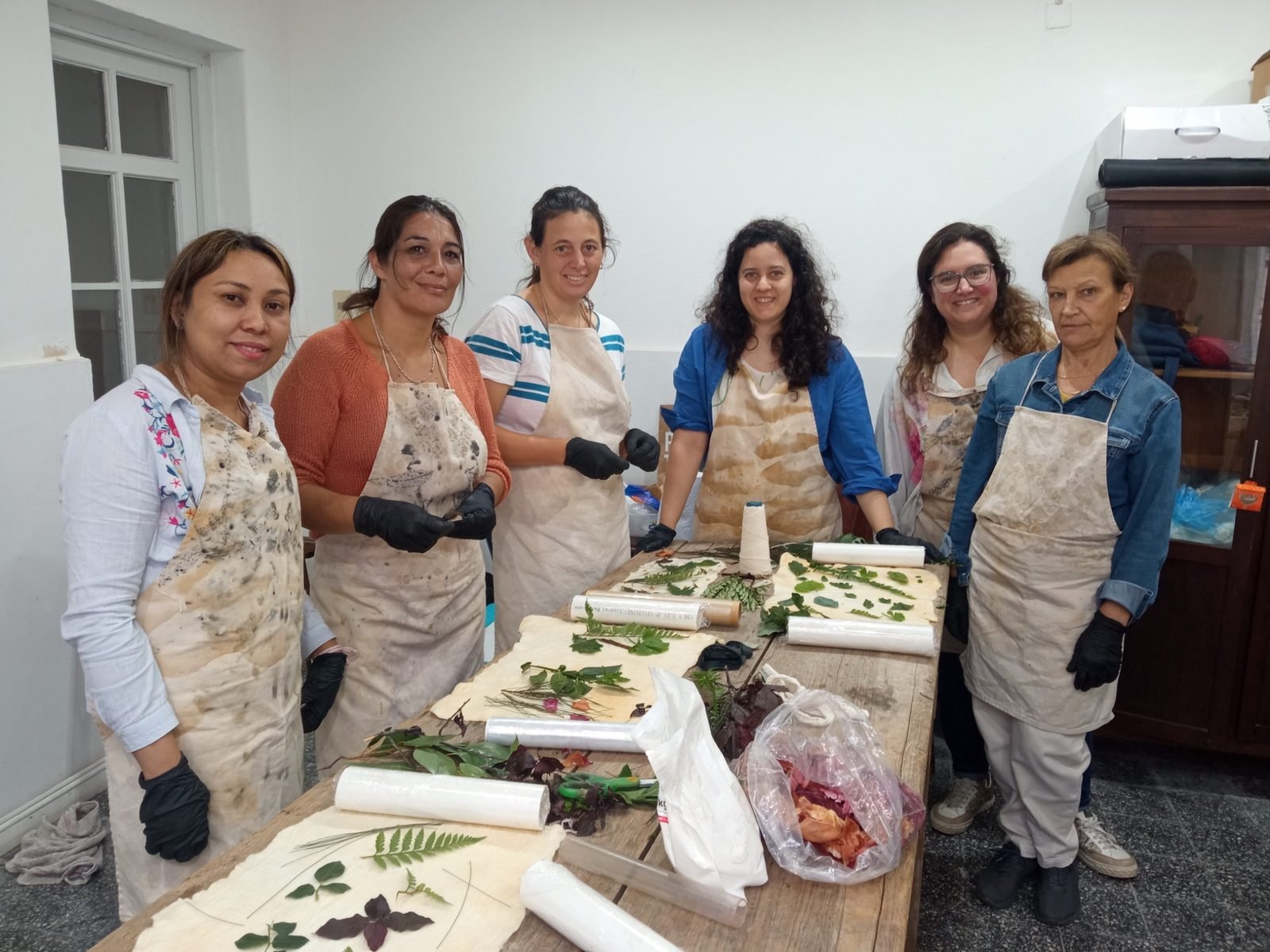 Proceso textil en taller